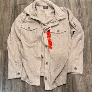 32 Degrees Heathered Beige Button shirt